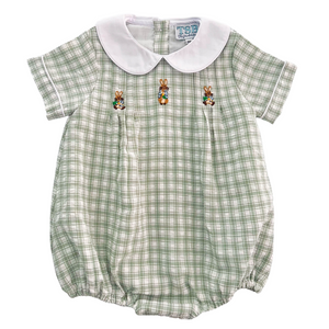 Green Checked Peter Rabbit Bubble