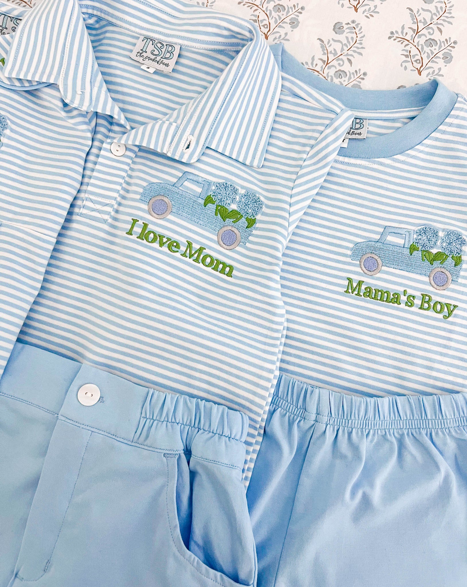 Mother's Day Polo Short Set