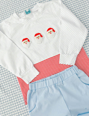 French Knot Santa Pant Set