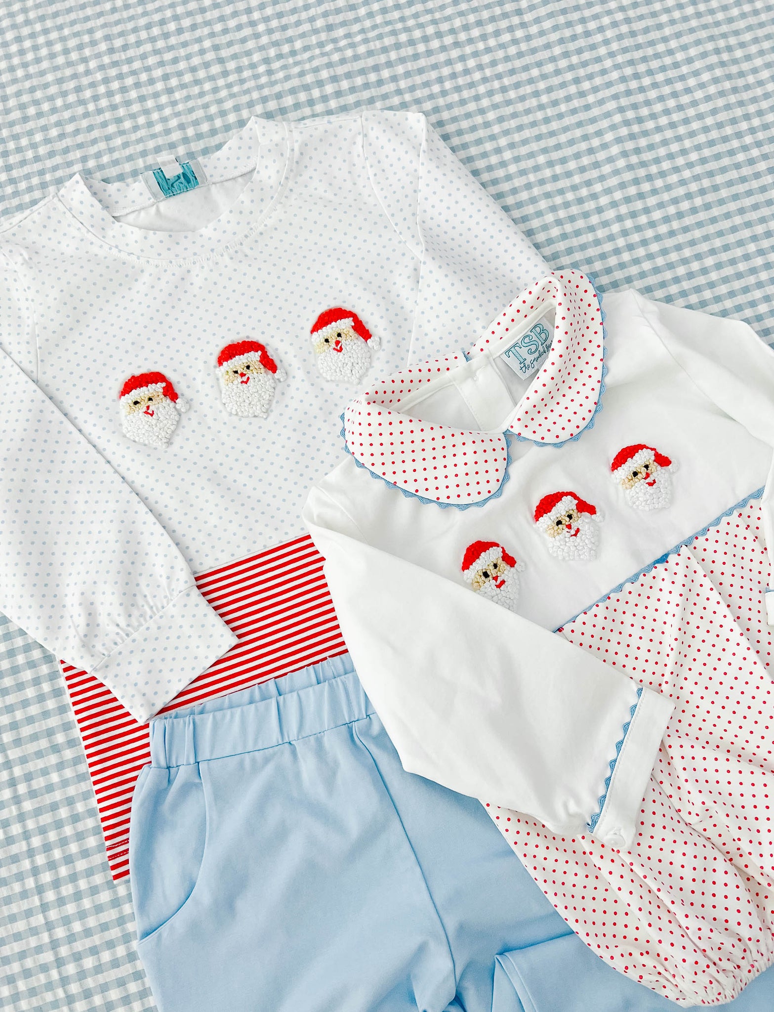 French Knot Santa Pant Set