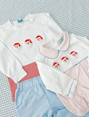 French Knot Santa Pant Set