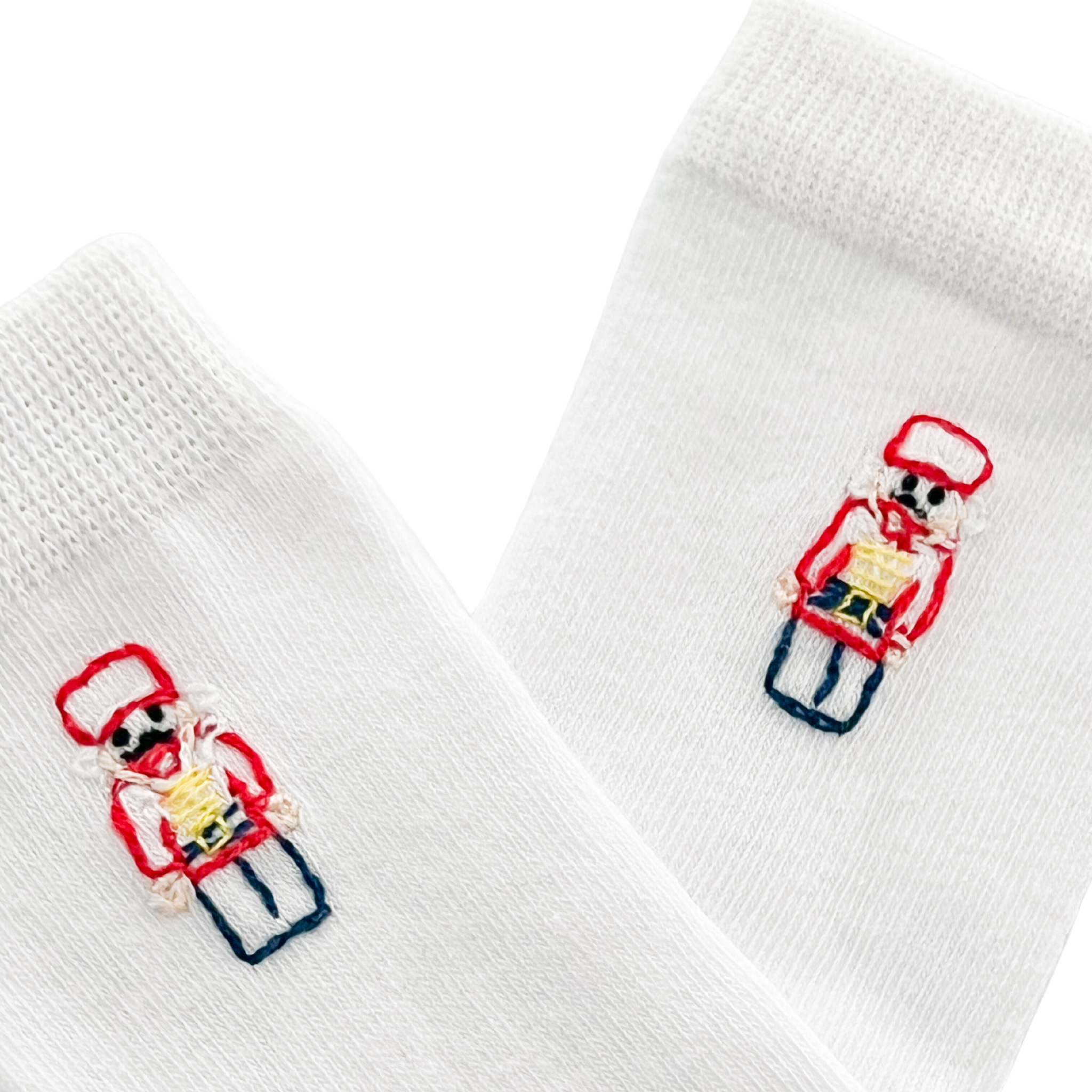 Shadow Embroidered Toy Soldier Socks