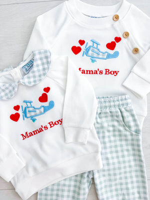 Mama's Boy Love is in the Air Diaper Set