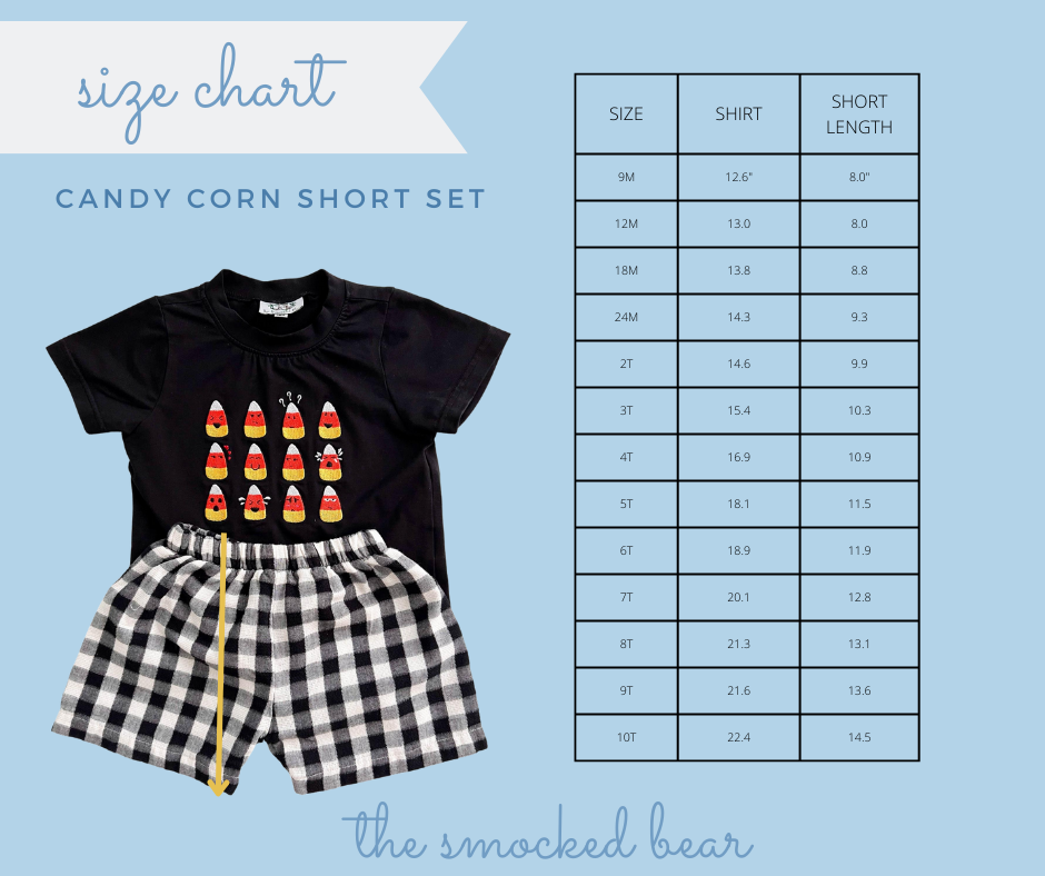 Candy Corn Short Set