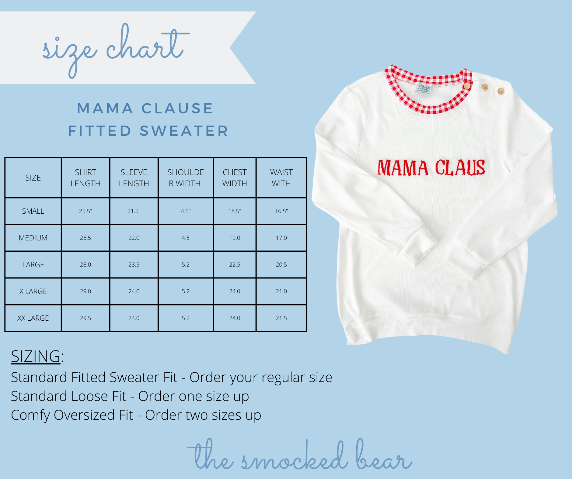 Mama Clause Fitted Sweater