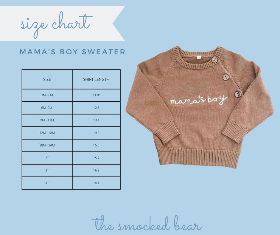 Mama's Boy Tan Sweater